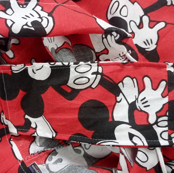*SOLDOUT* Custom Reworked Retro Red Mickey Mouse Bennygonia 1990s Shorts Unisex - Picture 5 of 9